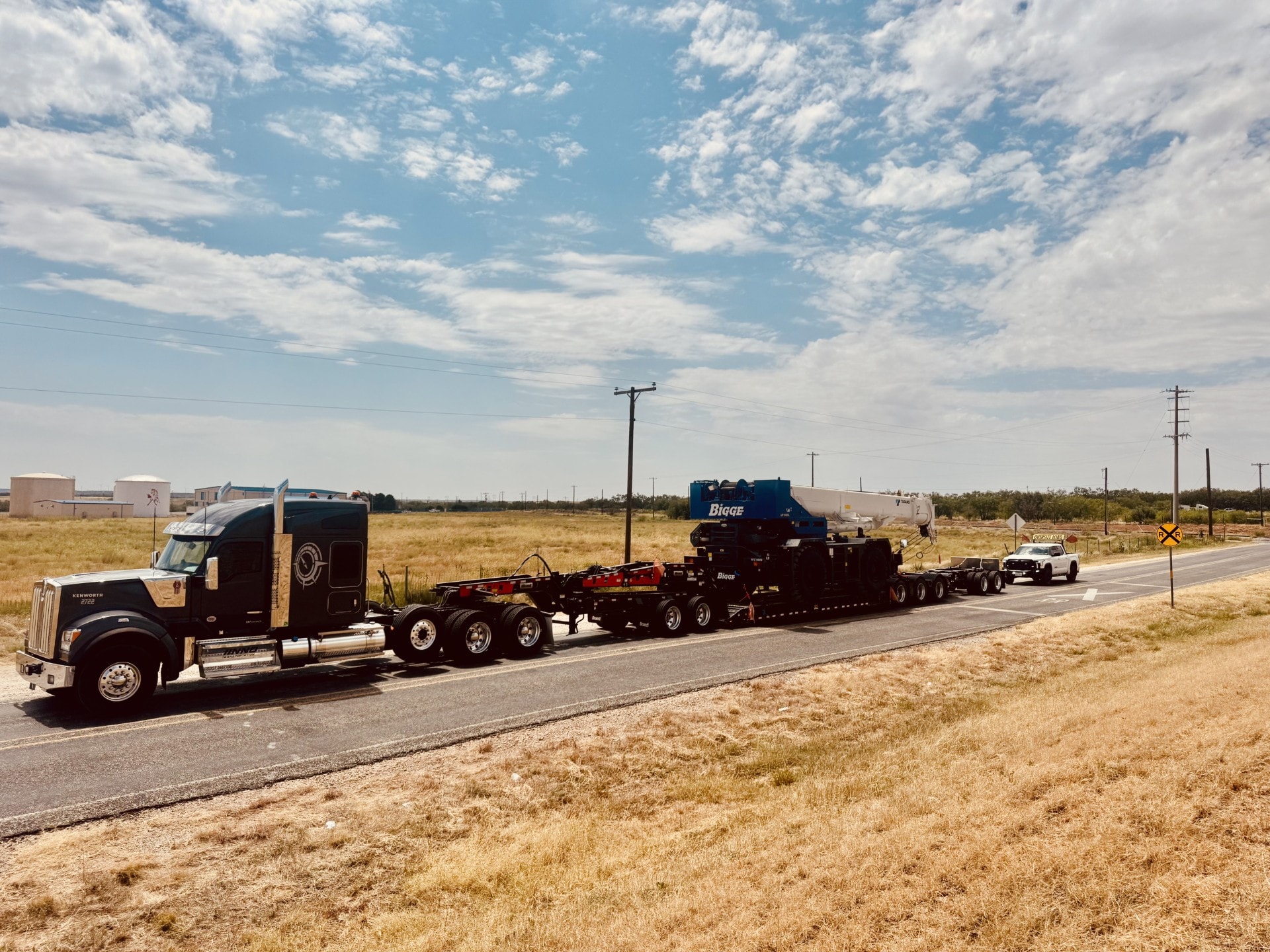 Truck 2722 — RT Crane First Load, Texas